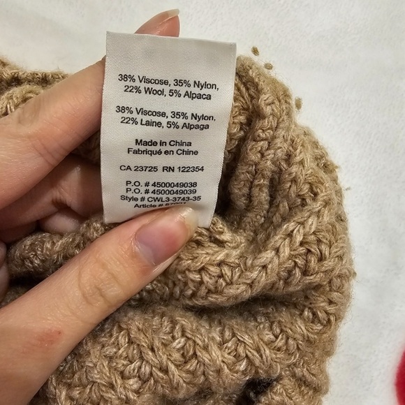 TNA Golden Alpaca Wool Chunky Turtleneck Sweater XS - Picture 8 of 8